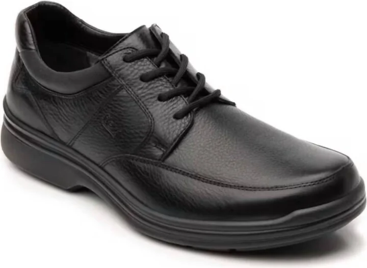 Men's Leather Oxford Shoe In Black