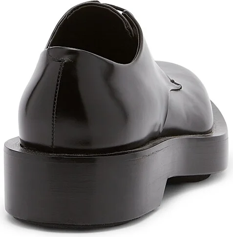 Men's Leather Oxfords - Black - Size 6 - Image 3