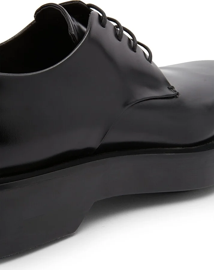Men's Leather Oxfords - Black - Size 6 - Image 5