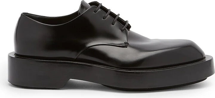 Men's Leather Oxfords - Black - Size 6