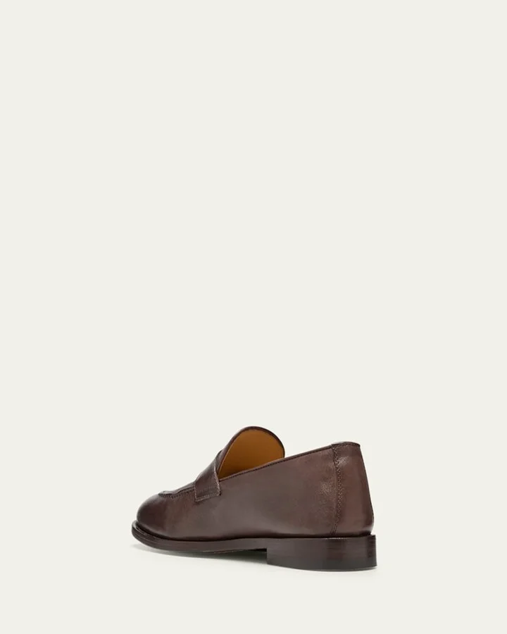 Men's Leather Penny Loafers - Image 2