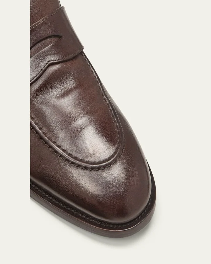 Men's Leather Penny Loafers - Image 3