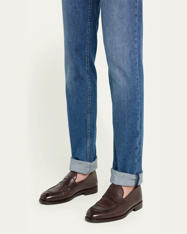 Men's Leather Penny Loafers - Image 5