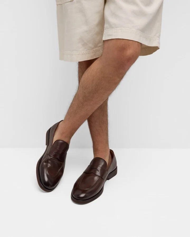Men's Leather Penny Loafers - Image 2