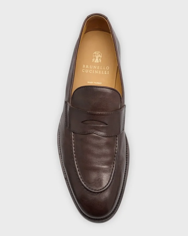 Men's Leather Penny Loafers - Image 6
