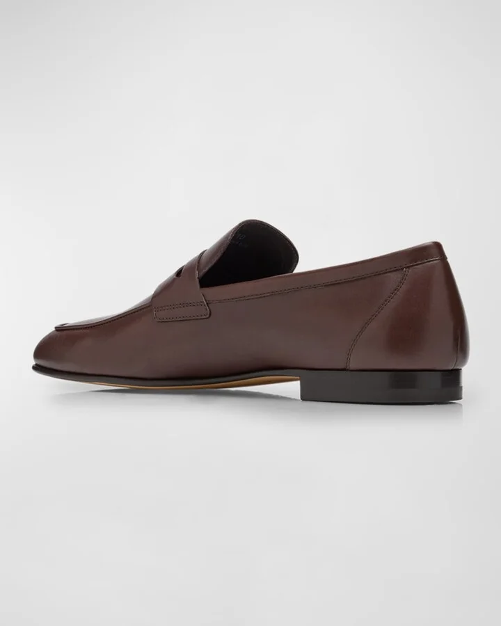 Men's Leather Penny Loafers - Image 4