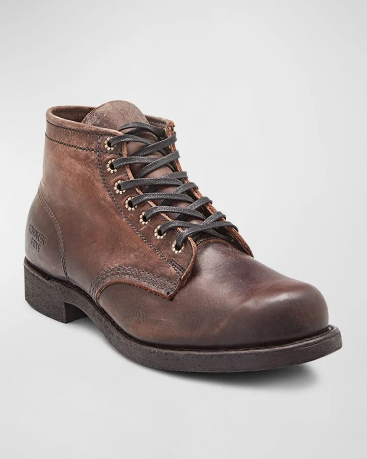 Men's Leather Prison Boots - Image 3