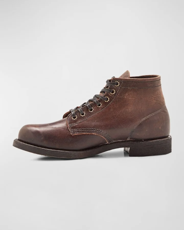 Men's Leather Prison Boots - Image 4