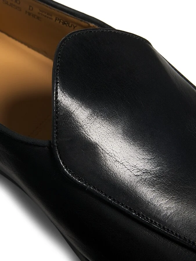 Men's Leather Slip-On Loafers - Black - Size 8 - Image 6