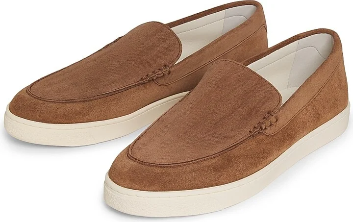 Men's Leather Slip-On Loafers - Dark Brown - Size 9 - Image 7