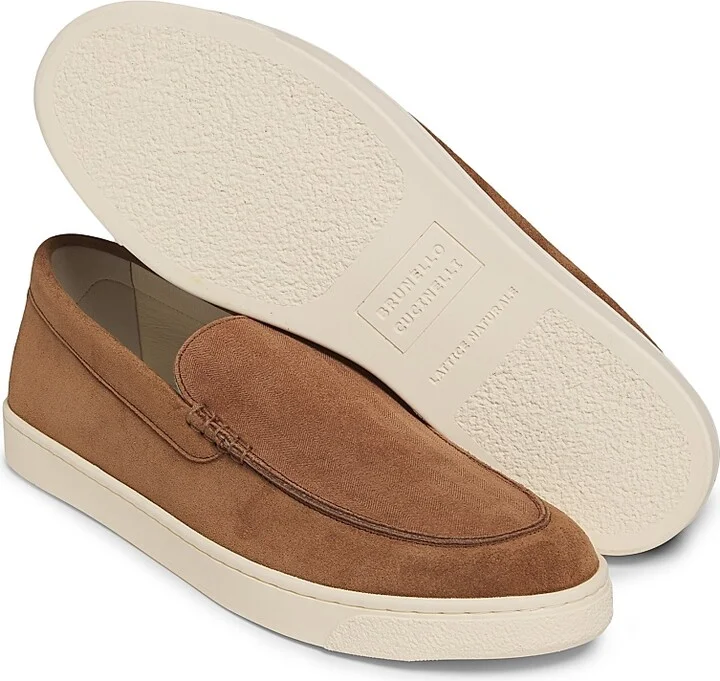 Men's Leather Slip-On Loafers - Dark Brown - Size 9 - Image 11