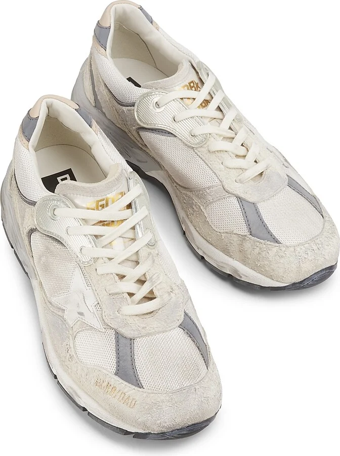 Men's Leather Sneakers - White Silver - Size 7 - Image 4