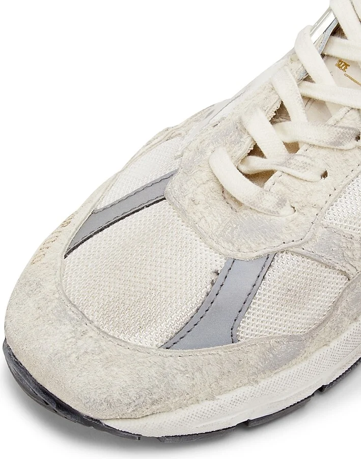 Men's Leather Sneakers - White Silver - Size 7 - Image 5