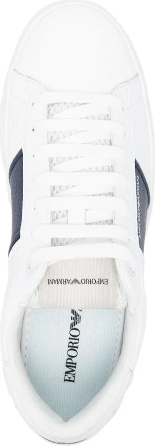 Men's Leather Sneakers With Logo Detail - Image 4