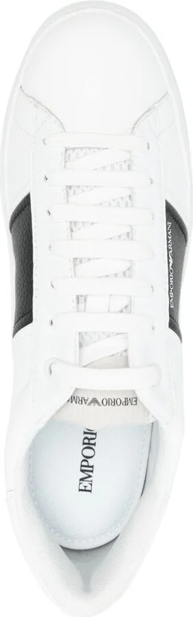 Men's Leather Sneakers With Logo Detail - Image 3