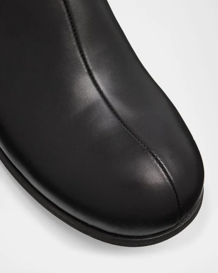 Men's Leather Split-Stitch Loafers - Image 3