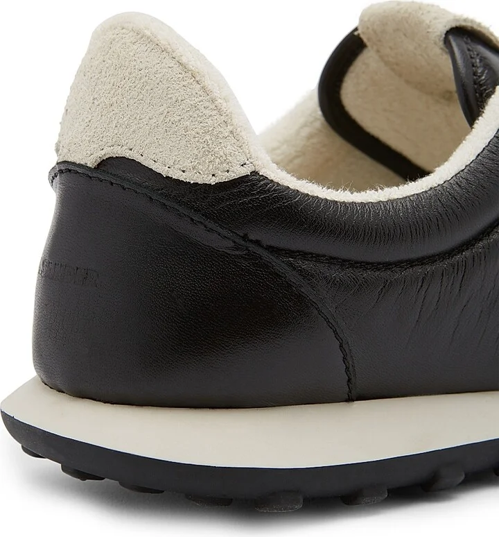 Men's Leather & Suede Low-Top Sneakers - Black - Size 6 - Image 6