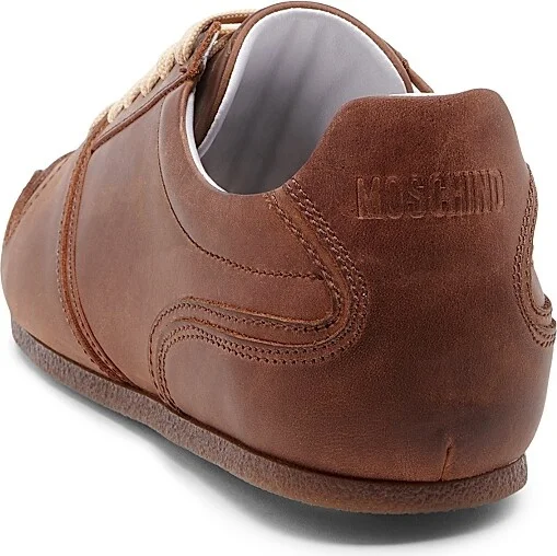 Men's Leather & Suede Sneakers - Nut - Size 7 - Image 3
