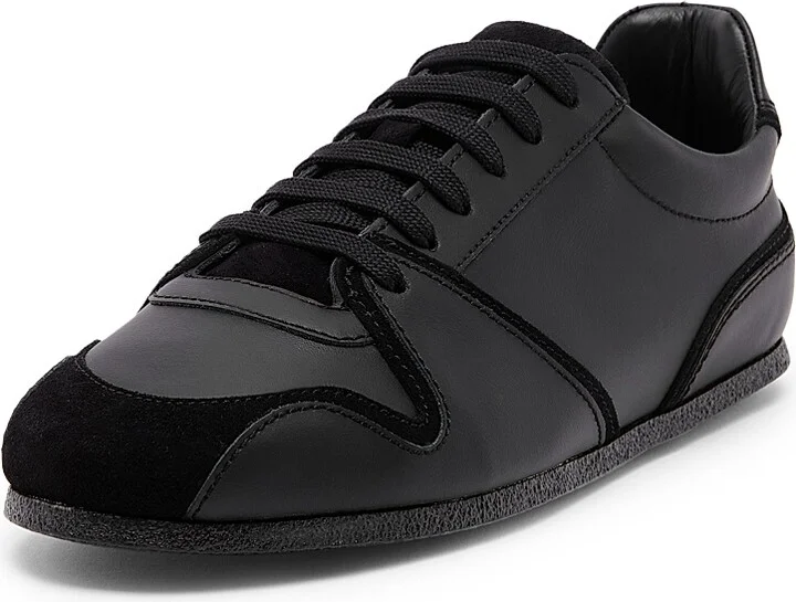 Men's Leather & Suede Sneakers - Nut - Size 7 - Image 6