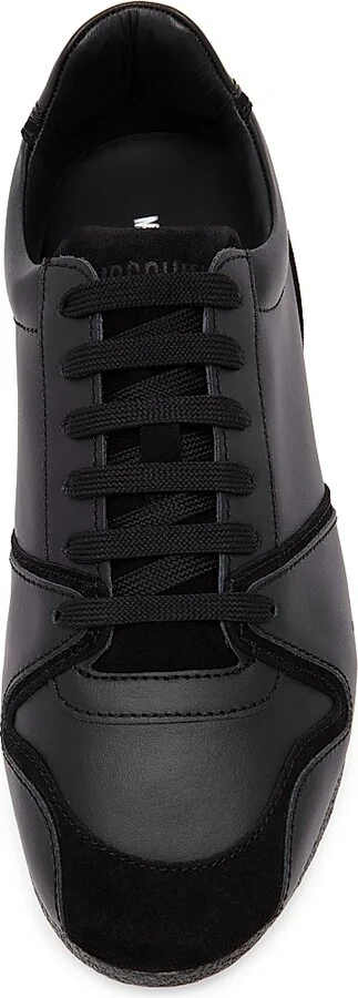 Men's Leather & Suede Sneakers - Nut - Size 7 - Image 8