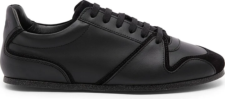 Men's Leather & Suede Sneakers - Nut - Size 7 - Image 10