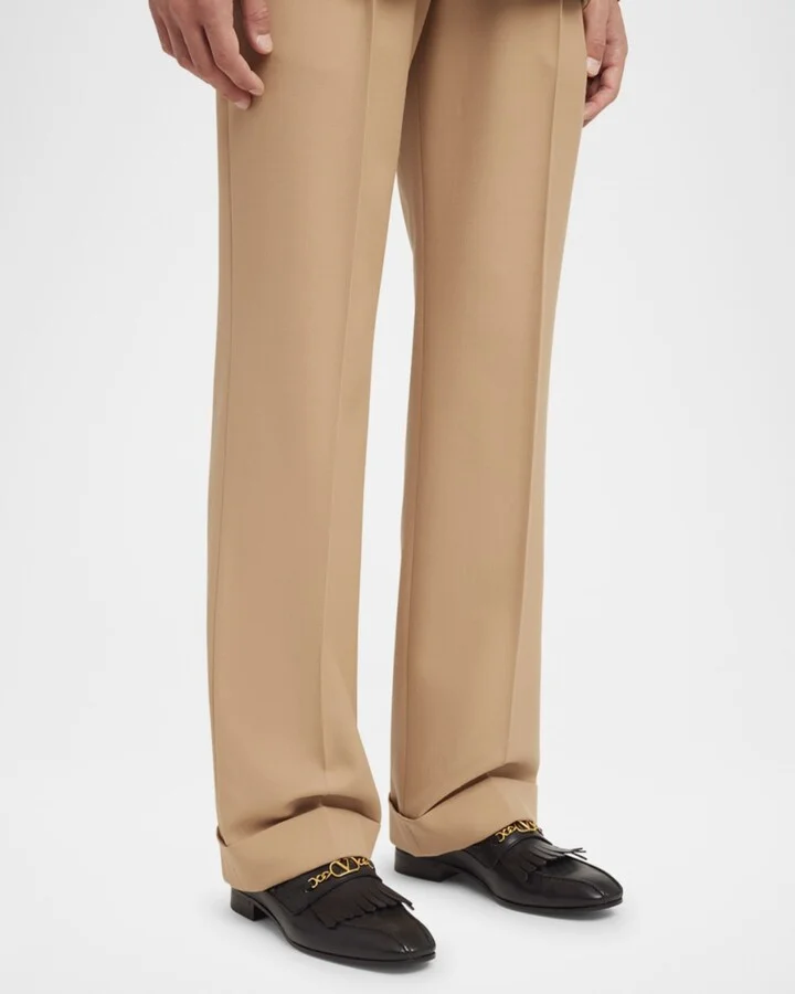 Men's Leather VLogo-Bit Loafers - Image 9