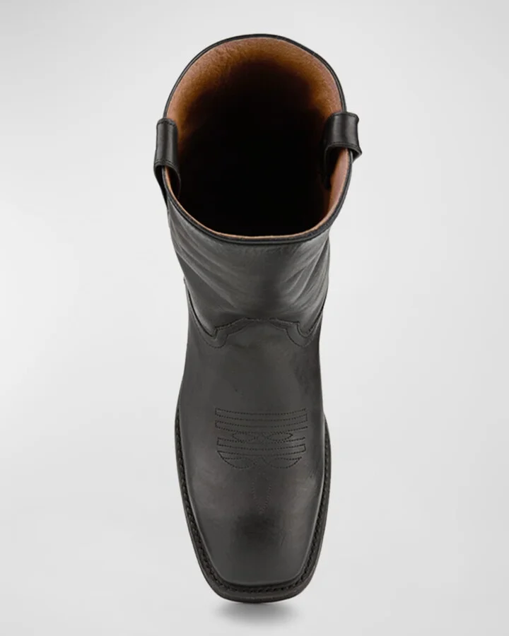 Men's Leather Western Boots - Image 2