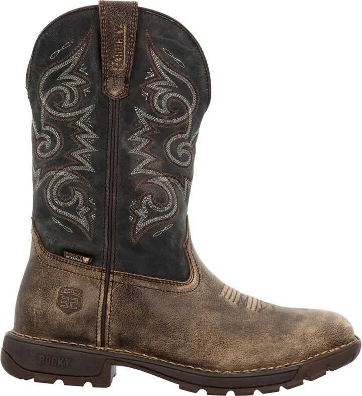 Men's Legacy 32 Waterproof Pull-On Boot - Medium Width In Brown/gray
