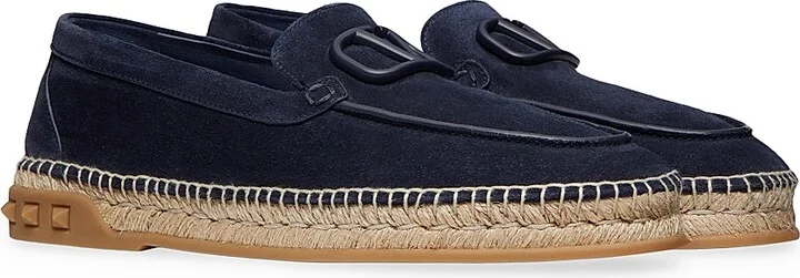 Men's Leisure Flows Espadrilles in Split Leather - Marine - Size 9 - Image 2