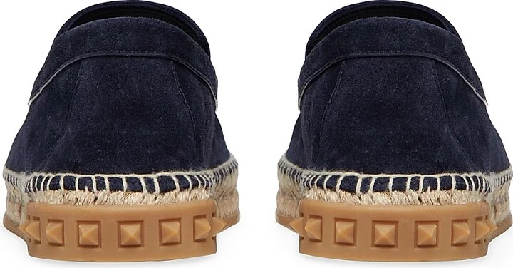 Men's Leisure Flows Espadrilles in Split Leather - Marine - Size 9 - Image 3