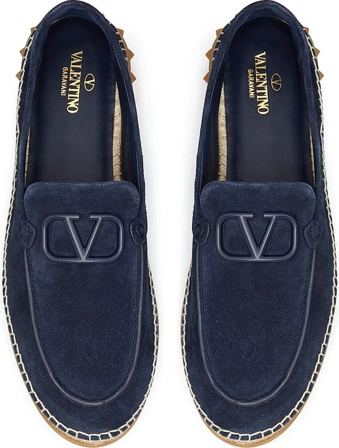 Men's Leisure Flows Espadrilles in Split Leather - Marine - Size 9 - Image 4