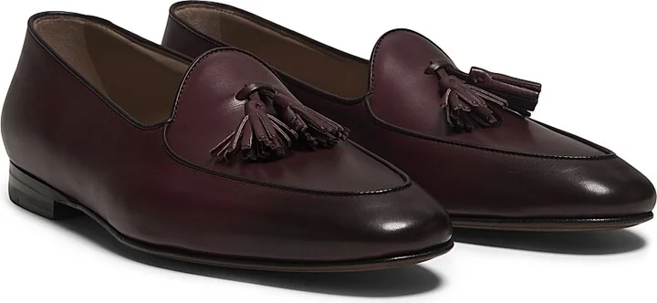 Men's Lennox Leather Loafers - Dark Brown - Size 10 - Image 2