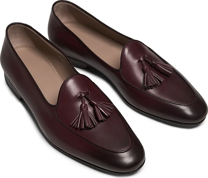 Men's Lennox Leather Loafers - Dark Brown - Size 10 - Image 4