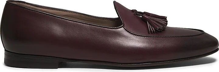 Men's Lennox Leather Loafers - Dark Brown - Size 10
