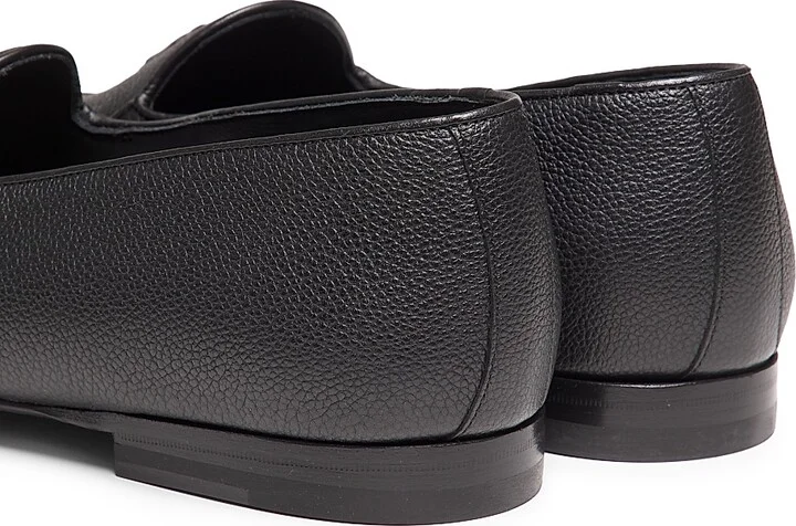 Men's Lennox Leather Tassel Loafers - Black - Size 8.5 - Image 3