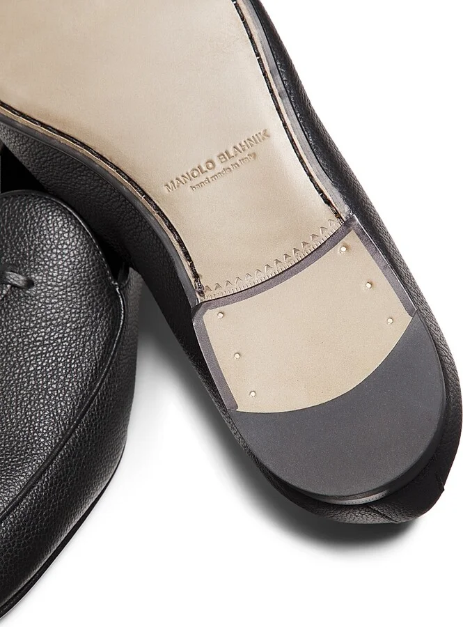 Men's Lennox Leather Tassel Loafers - Black - Size 8.5 - Image 5