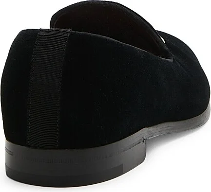 Men's Leonardo Velvet Smoking Shoes - Nero - Size 9 - Image 3