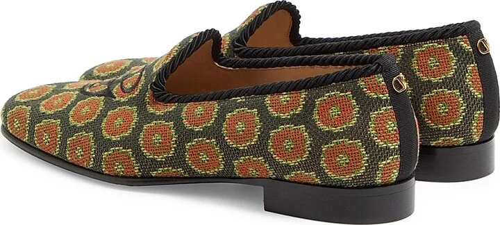 Men's Les Alcôvettes Loafers in Jacquard Fabric - Multicolored - Size 9 - Image 3