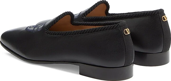 Men's Les Alcôvettes Moccasins in Kidskin - Black - Size 9 - Image 3