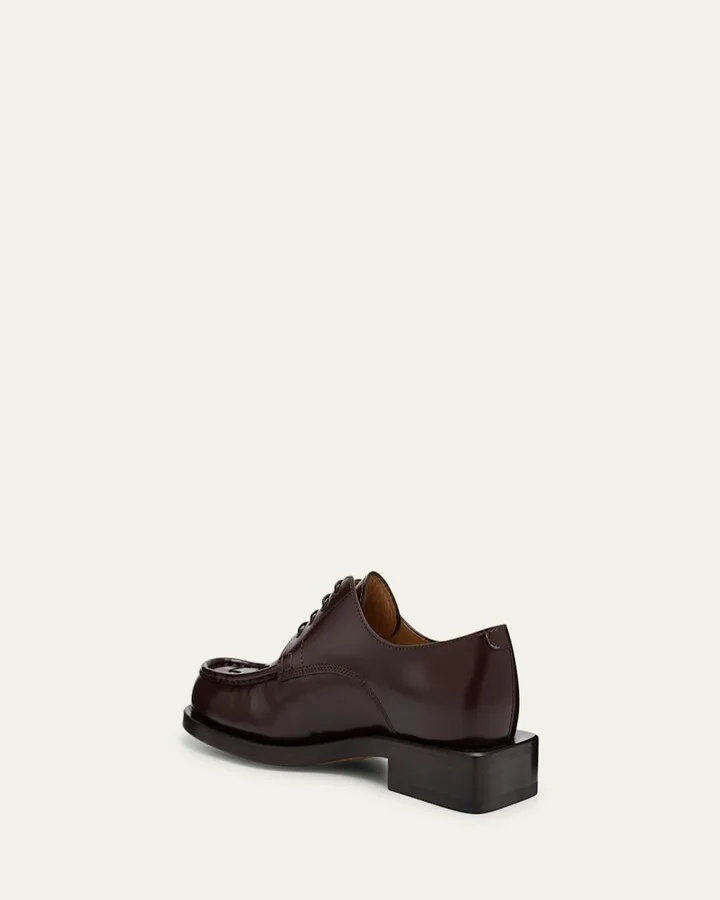 Men's Les Derbies Tressees Calfskin Derby Shoes - Image 4