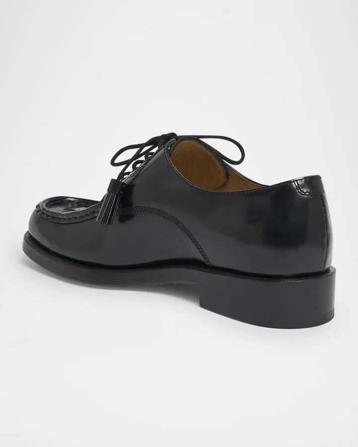 Men's Les Derbies Tressees Leather Derby Shoes - Image 2