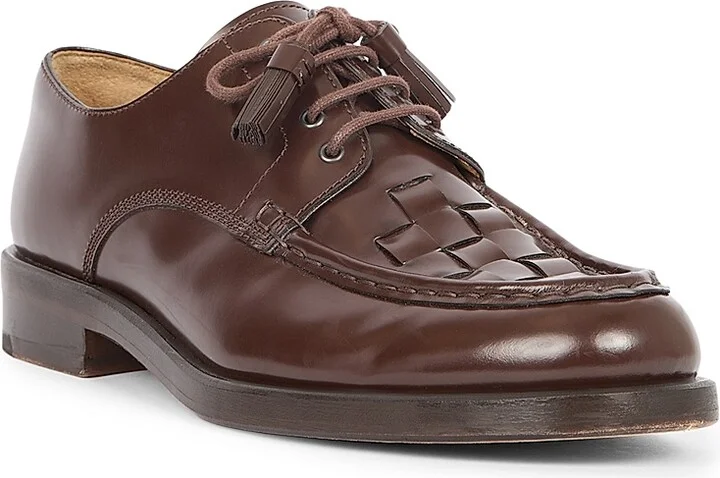 Men's Les Derbies Tressees Leather Derbys - Dark Brown - Size 8 - Image 2