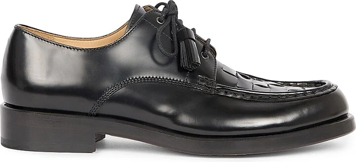Men's Les Derbies Tressees Leather Derbys - Dark Brown - Size 8 - Image 10