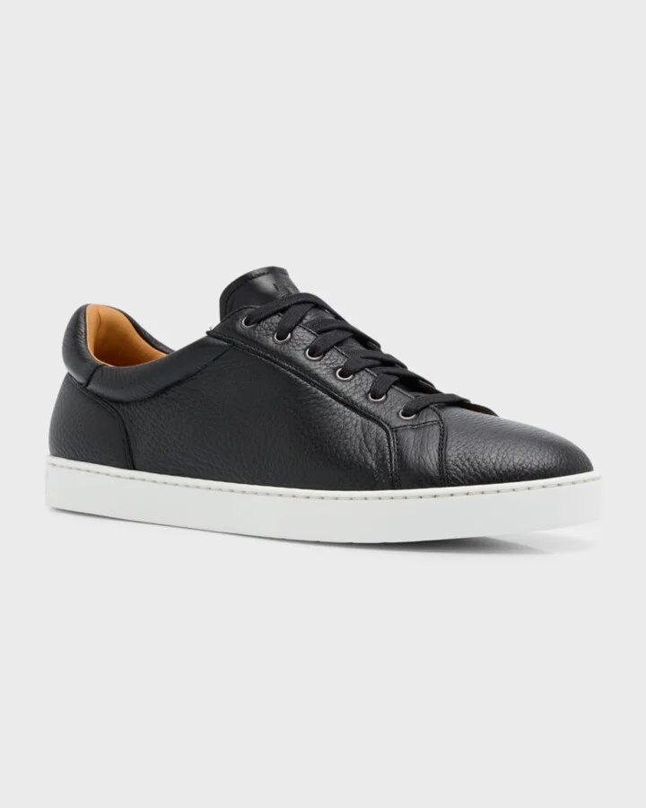 Men's Leve Soft Leather Low-Top Sneakers - Image 5