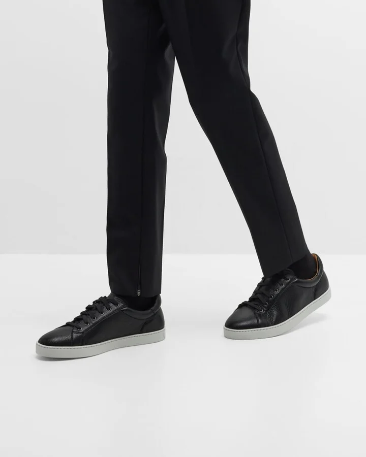Men's Leve Soft Leather Low-Top Sneakers - Image 6