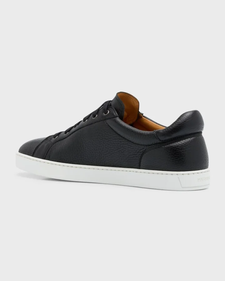 Men's Leve Soft Leather Low-Top Sneakers - Image 10