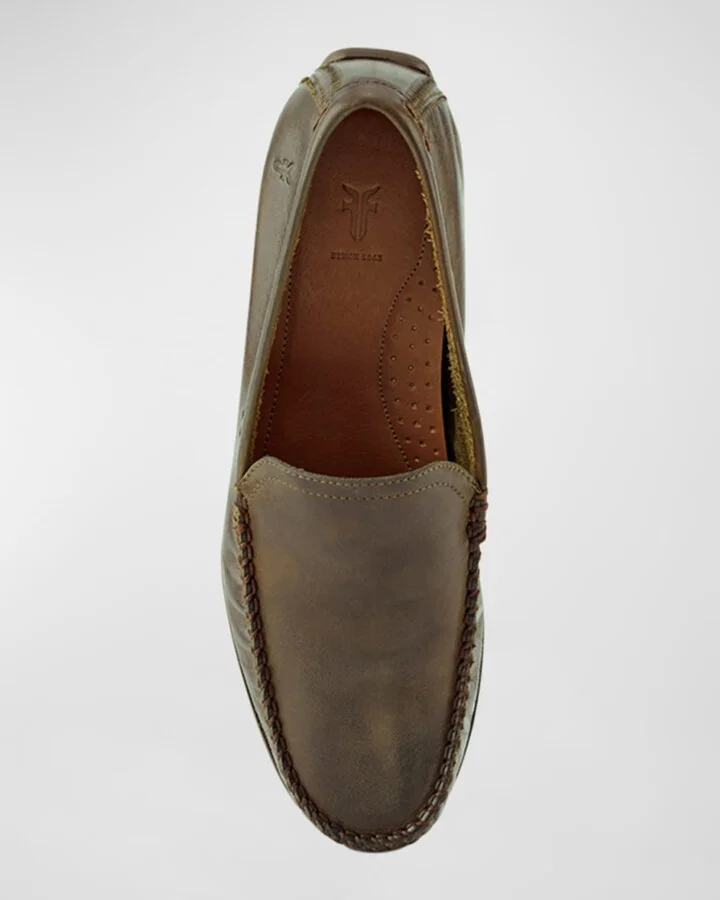 Men's Lewis Leather Venetian Loafers - Image 3