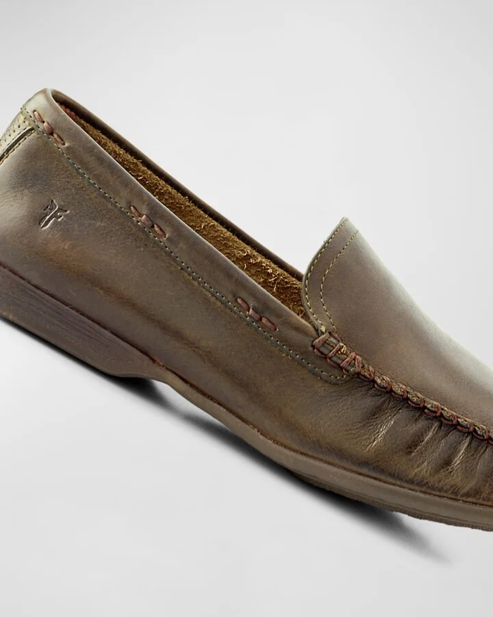 Men's Lewis Leather Venetian Loafers - Image 5