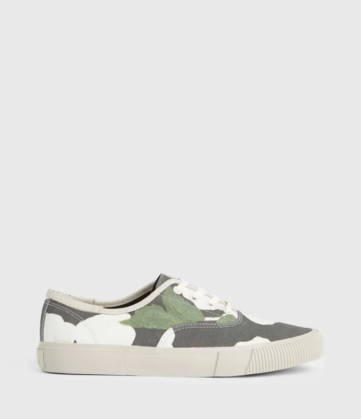 Men's Lex Canvas Trainer Shoes In Camo Floral 9
