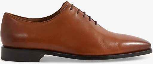 Mens Light Tan Mead Lace-Up Formal Leather Shoes Eur 46 / 12 Uk Men